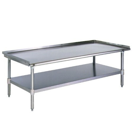 T2424GS 24in X 24in Stainless Steel Equipment Stand With Galvanized Undershelf